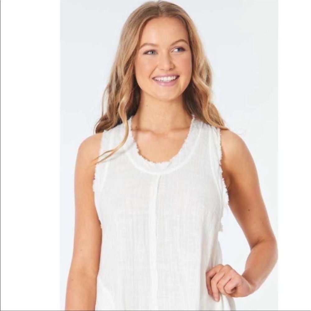 Rip Curl White Sleeveless Beach Tunic Coverup - Picture 6 of 13